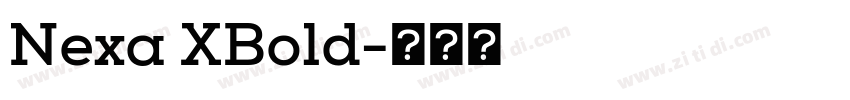 Nexa XBold字体转换